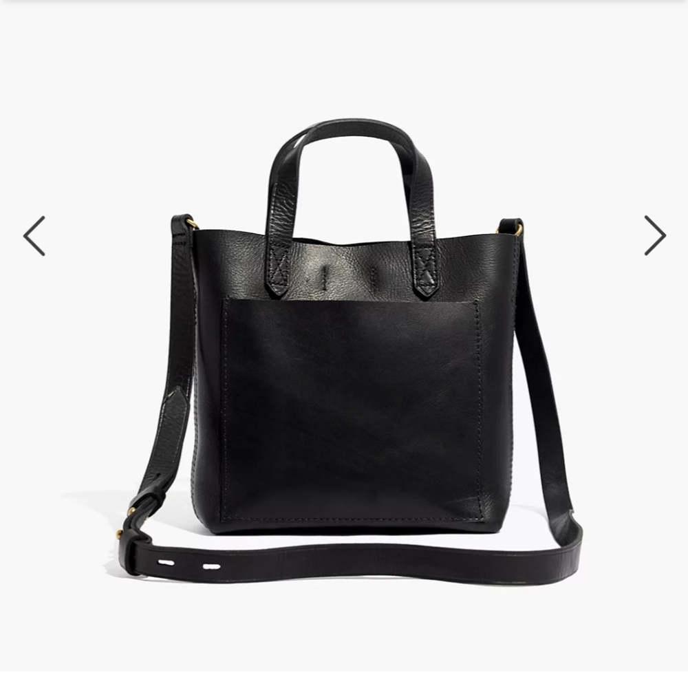 Madewell small crossbody tote with matching wallet